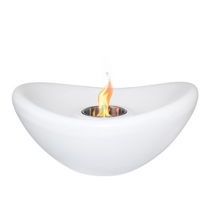 Concrete Indoor Tabletop Fire Pit Fire Bowl Mini Personal Alcohol ethanol Fireplace for Outdoor