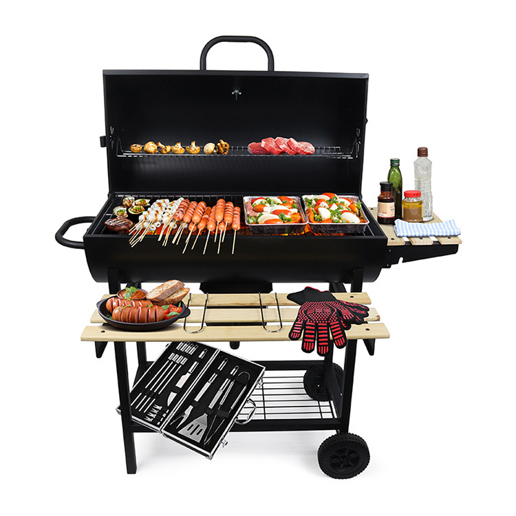 Backyard party smokeless barbecue grill outdoor homemade charcoal yakitori smokeless bbq grill