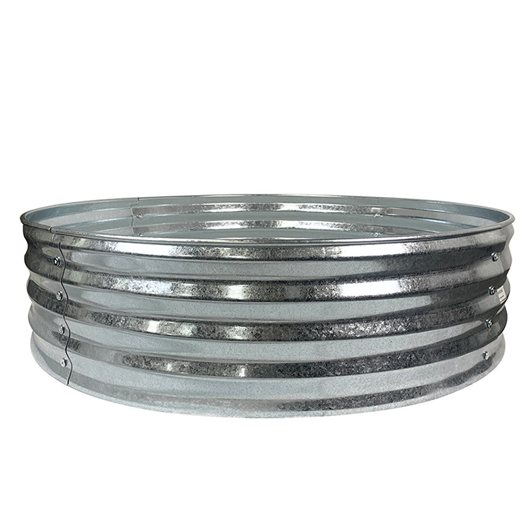 Outdoor Camping Durable Portable Round Fire Pit DIY 1.0mm Galvanized Steel Fire Ring in Garden Outdoor