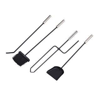 Fireplace Tools Set 5 Pieces Wrought Iron Fireset Fire Pit stainless steel fireplace tools accessories