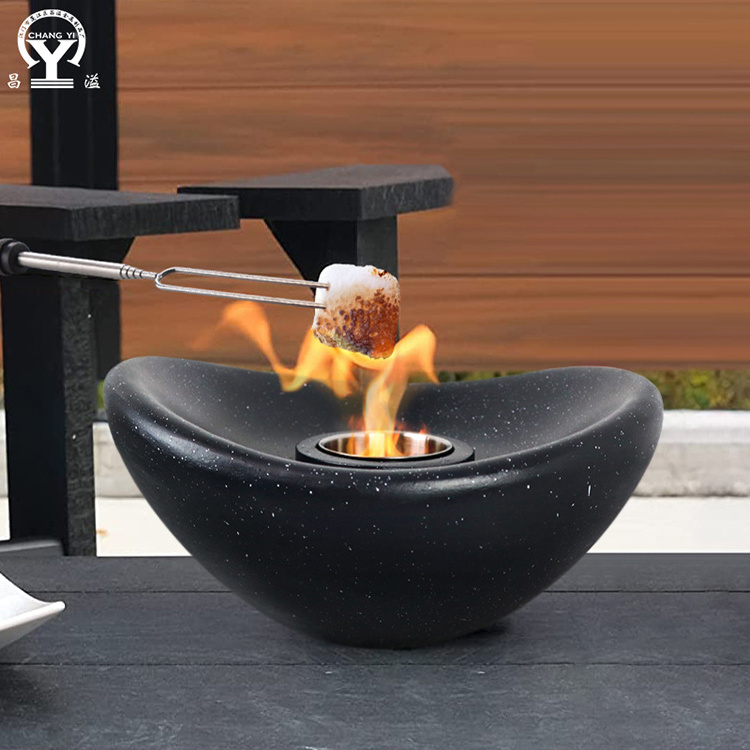 Mini Tabletop Ethanol Portable Smokeless Alcohol Fire Pit Outdoor Patio Garden Warmer Corten Steel Fireplace