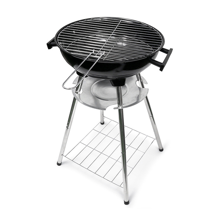 Garden kettle small Charcoal Barbeque Smoker Trolley Barbecue Bbq Grill With carbon disk For Backyard Outdoor