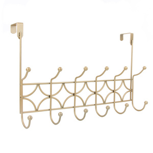 Best Selling Vintage Iron Wire Metal Golden Over Door Hook Rack Wall Hanger