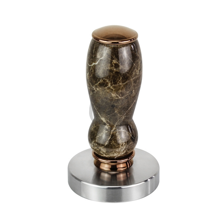 Wholesale High Quality Espresso Tamper Flat Base Coffee Tamper With Wooden Handle Metal Coffee Tamper