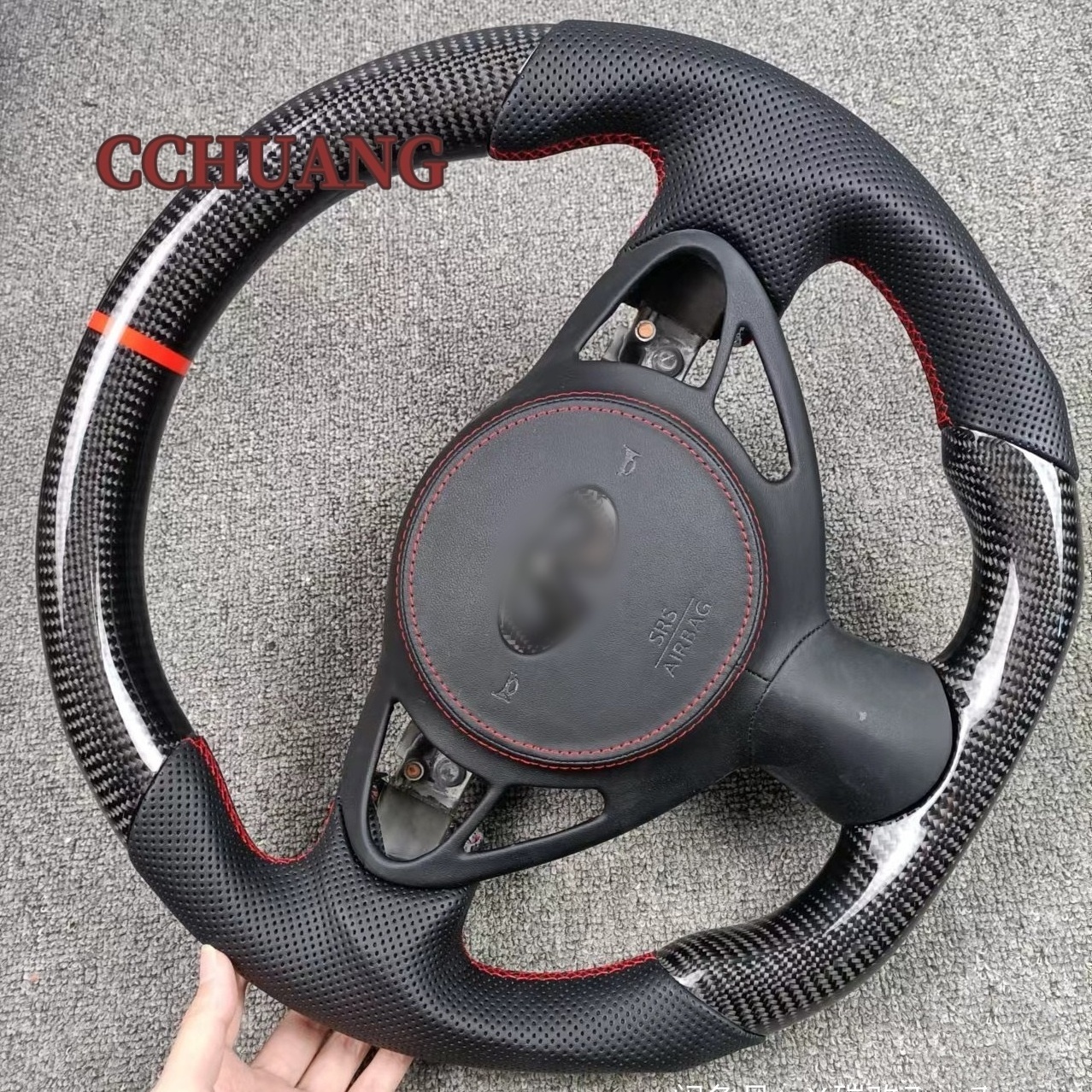 Customized high quality auto parts fit the Infiniti FX35 FX37 Nissan 370Z Sport forged carbon fiber steering wheel