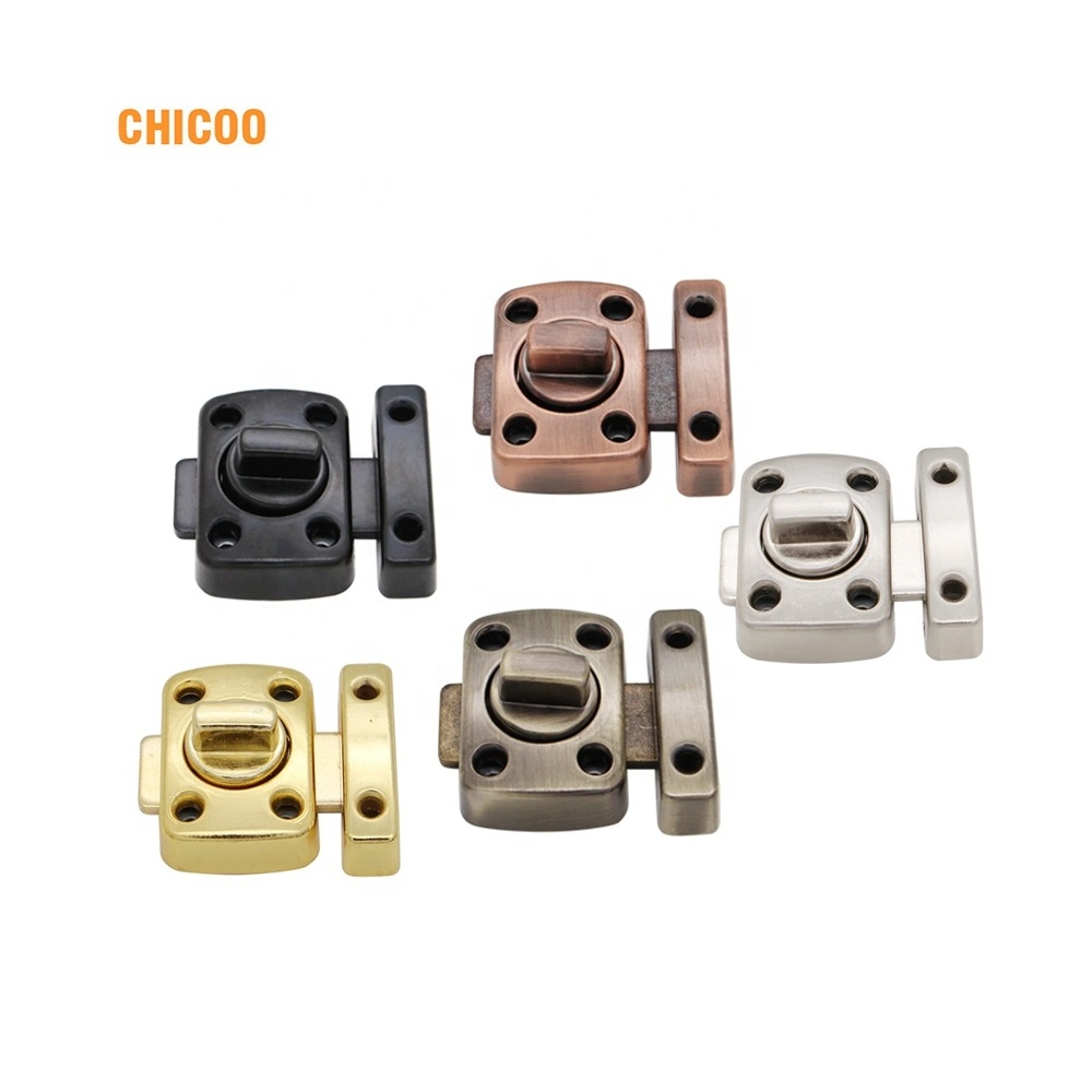 Zinc alloy Safety Door Slide Lock Security Closet Bathroom Latch For Window Aluminum door