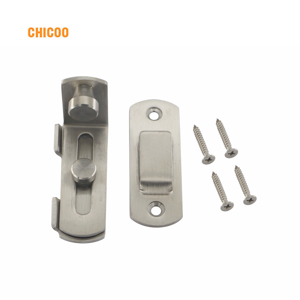 Heavy Stainless steel Door Latch 90 Degree Right Angle Door Latch Buckle for Doors & Windows