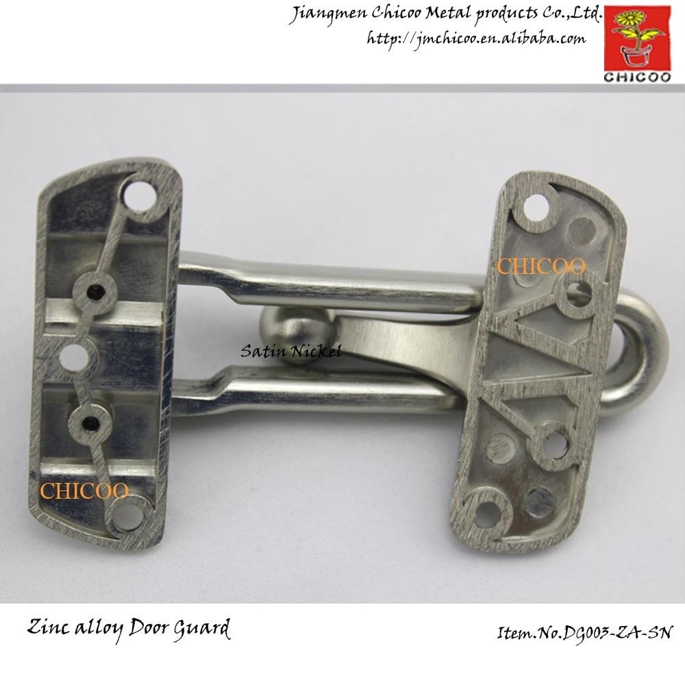 Zinc alloy satin nickel Security Buckle Door Guard Bolt