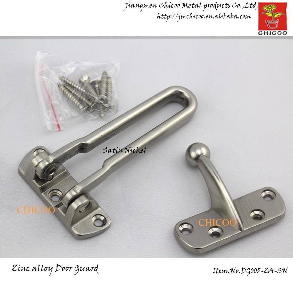 Zinc alloy satin nickel Security Buckle Door Guard Bolt