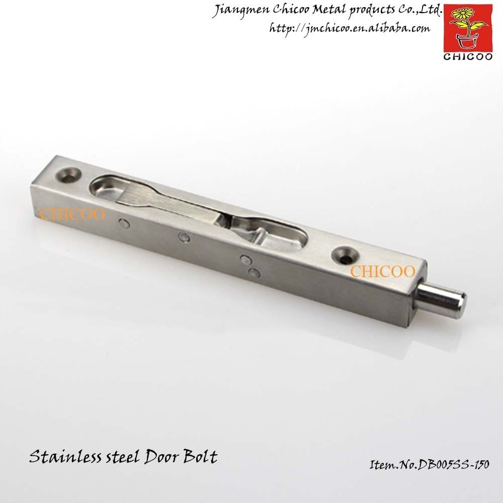 6 Inch 304 Stainless steel Latch Lever Action Flush BOX Slide Door Lock Bolt 20mm wide doorbolt