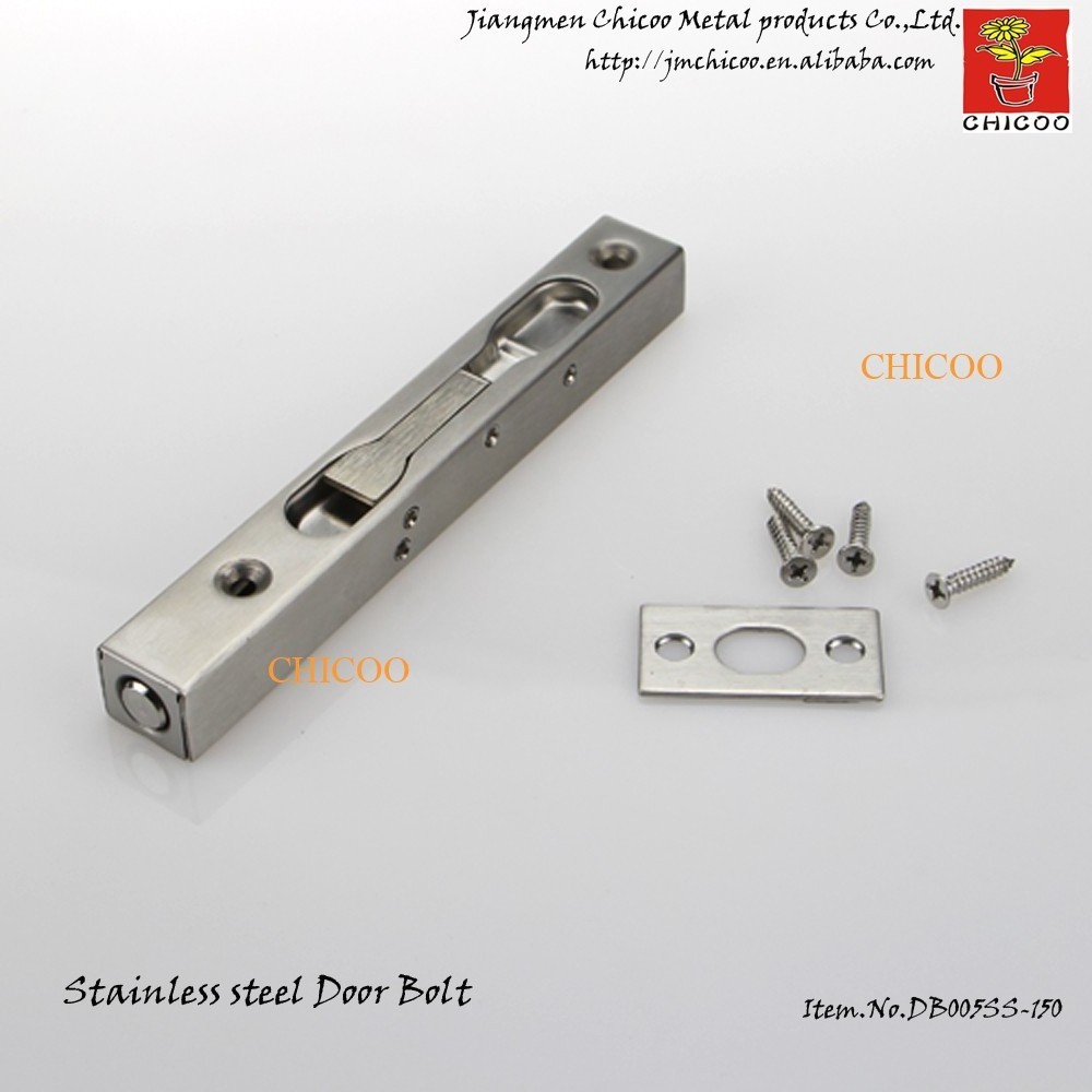 6 Inch 304 Stainless steel Latch Lever Action Flush BOX Slide Door Lock Bolt 20mm wide doorbolt