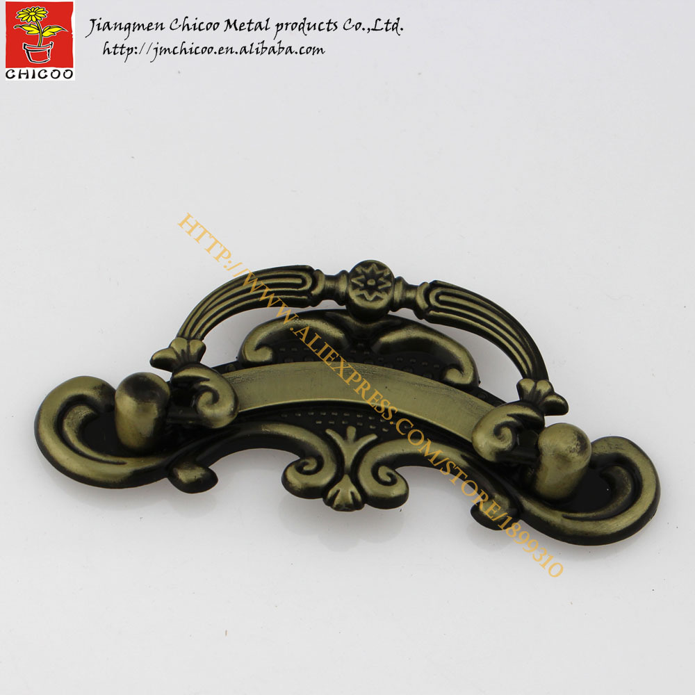 China suppliers zinc alloy Antique Brass furniture handle and knob, cabinet flush handle,drawer pull