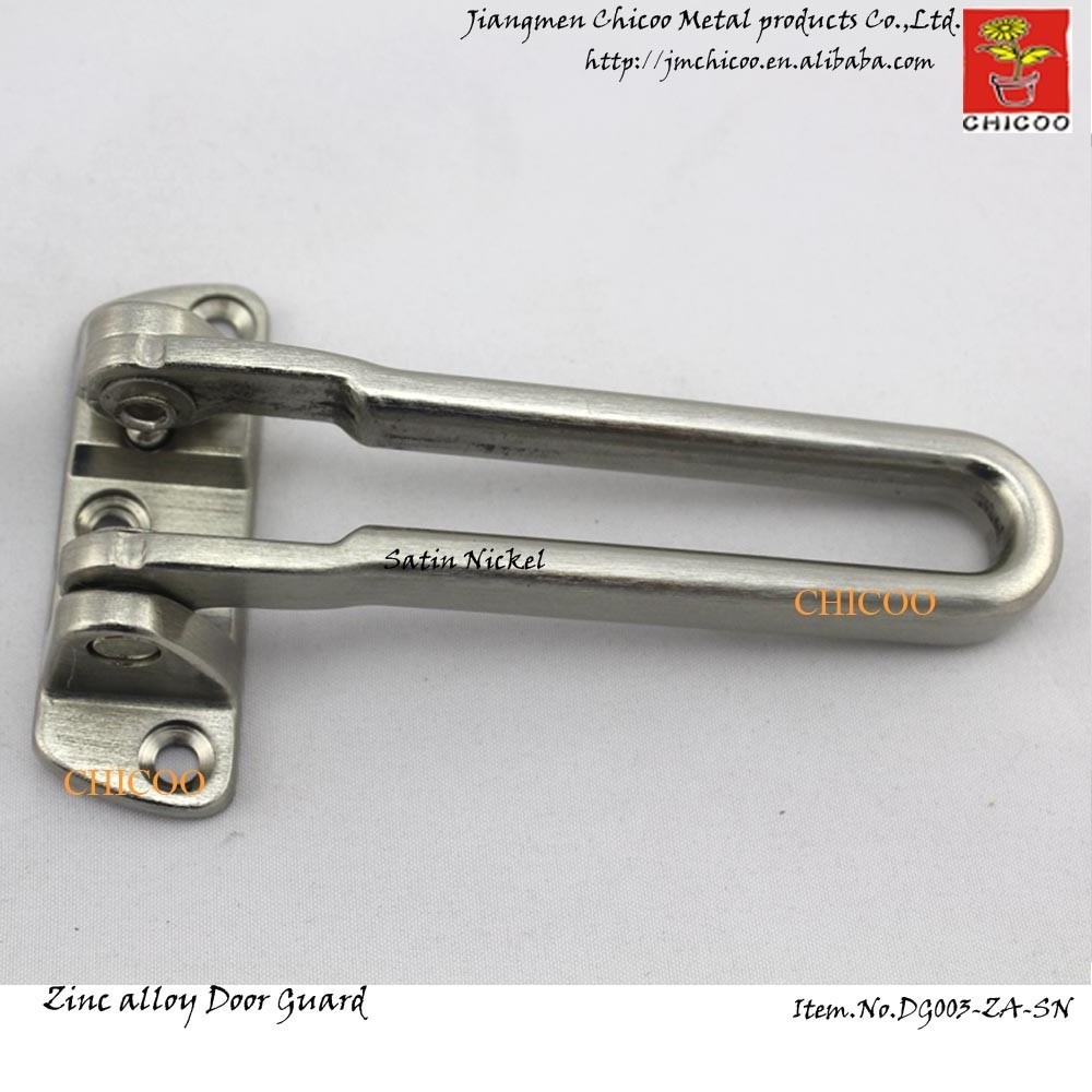 Zinc alloy satin nickel Security Buckle Door Guard Bolt