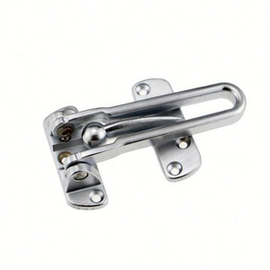 wholesale Zinc alloy Security Buckle Door Guard Bolt  satin Chrome Safety Lock door safety locks