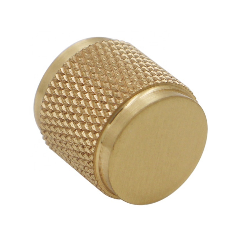 Solid Brass Handles Round Cabinet Knobs Kitchen Drawer furniture Brass Knob Handle