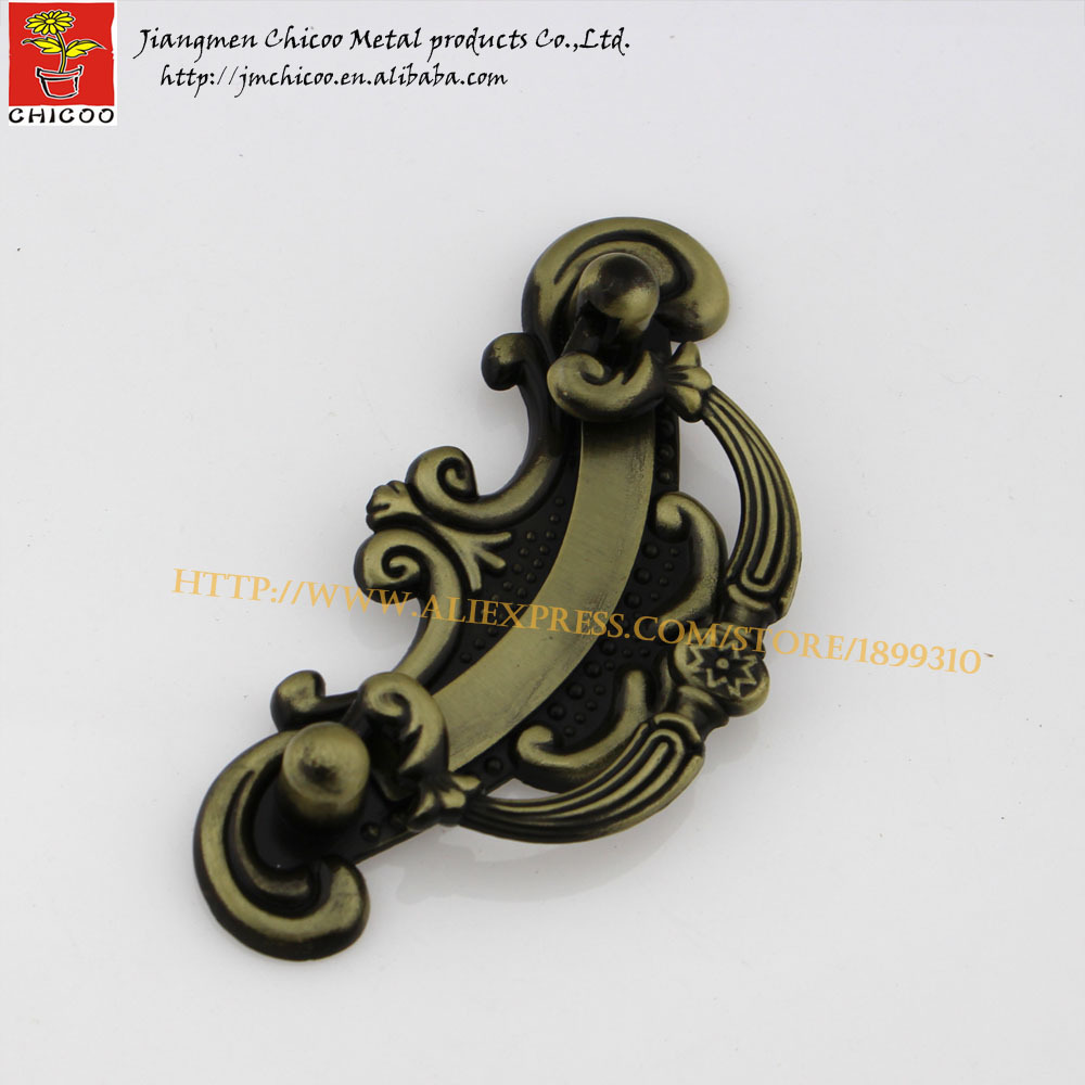 China suppliers zinc alloy Antique Brass furniture handle and knob, cabinet flush handle,drawer pull