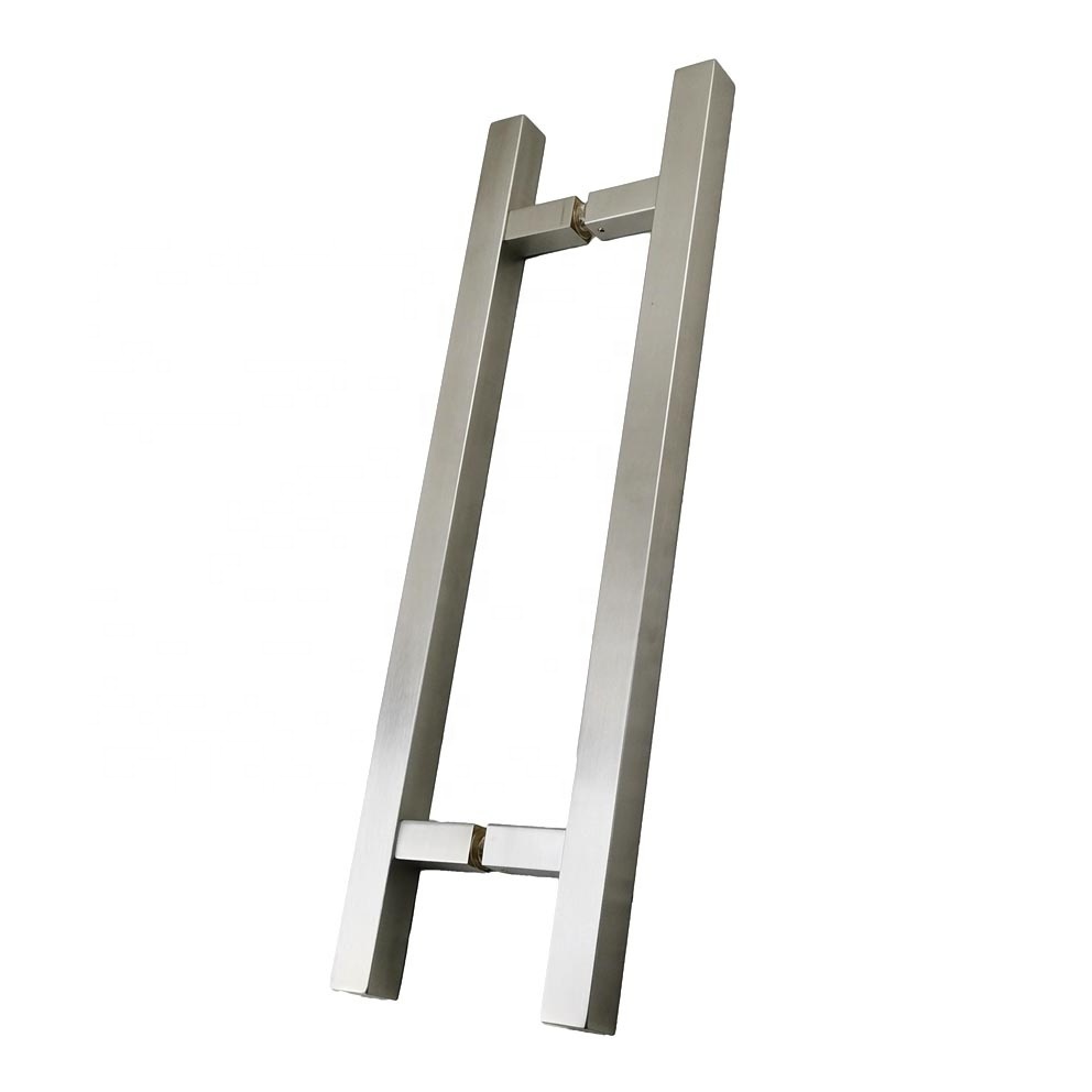 Stainless Steel Commercial H-Shape Square Ladder Style Back to Back Push Pull Door Handle