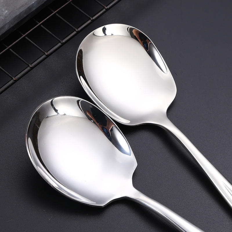 Custom Small Korean Long Handle Gift Metal Soup Spoon Stainless Steel Tea Spoon