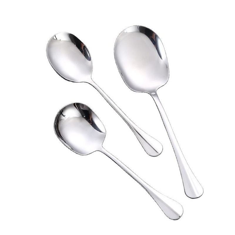 Custom Small Korean Long Handle Gift Metal Soup Spoon Stainless Steel Tea Spoon