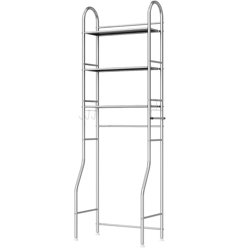 Stainless Steel Bathroom Tower Household Toilet Rack Washing Storage Rack