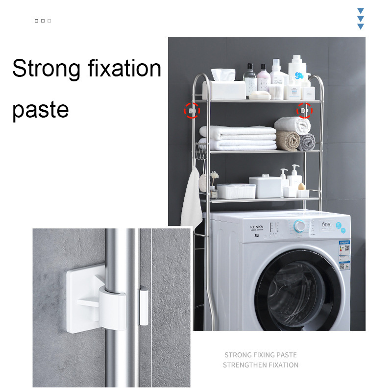 Stainless Steel Bathroom Tower Household Toilet Rack Washing Storage Rack