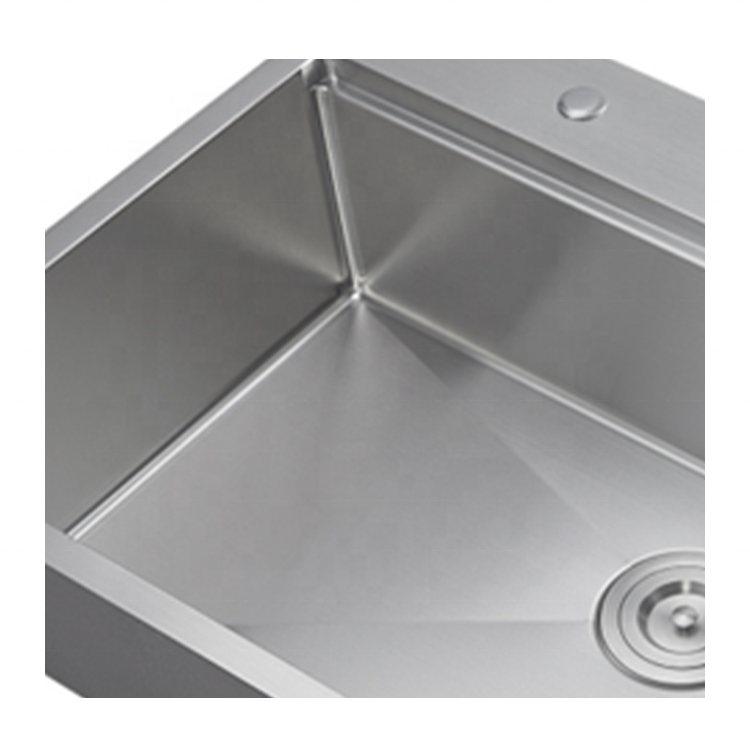 28 x 18 inch 16 gauge Stainless Steel 304 Zero Radius welded double bowl Top mount drop in handmade kitchen sink