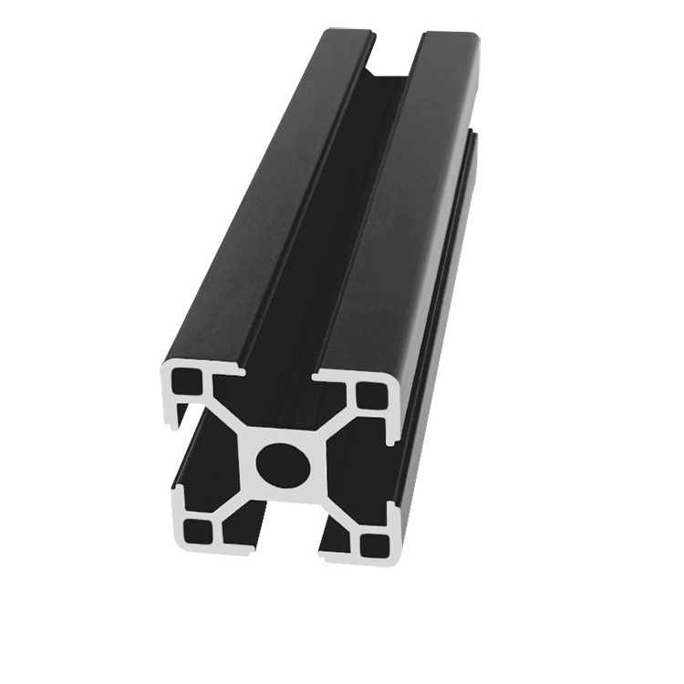 Black oxidation European standard 3030 industrial aluminum profile  for  door hinge