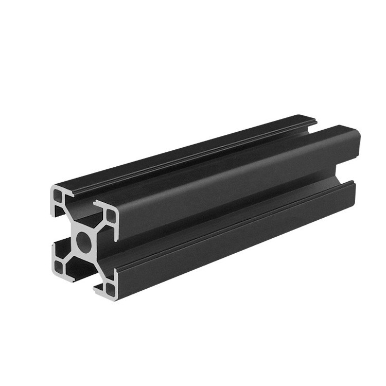 Black oxidation European standard 3030 industrial aluminum profile  for  door hinge