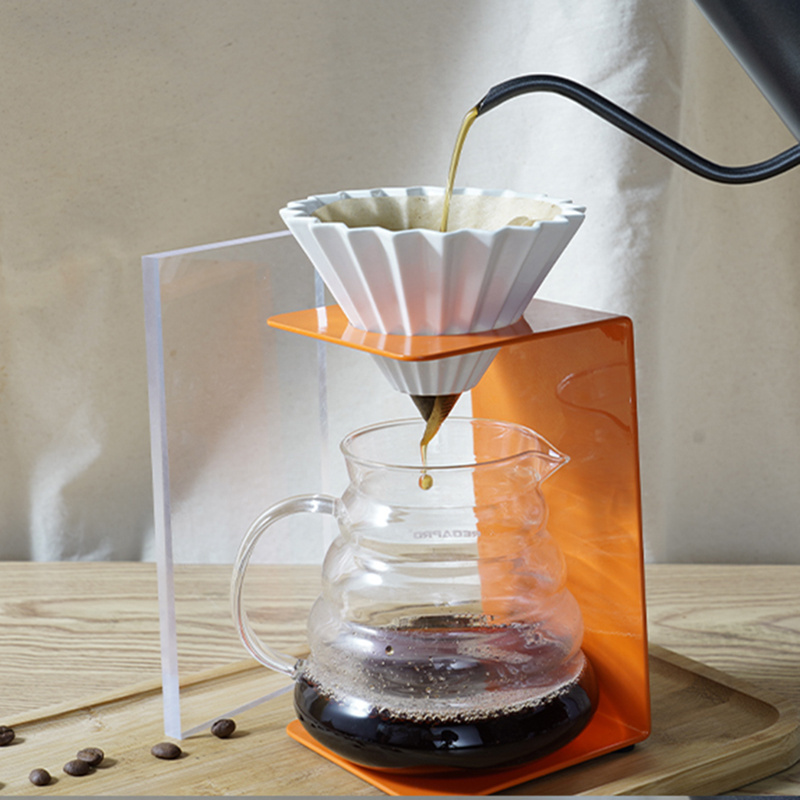 Hot Selling V-60 Pour Over cup Metal Coffee Filter Display Stand Rack Coffee Dripper Stand