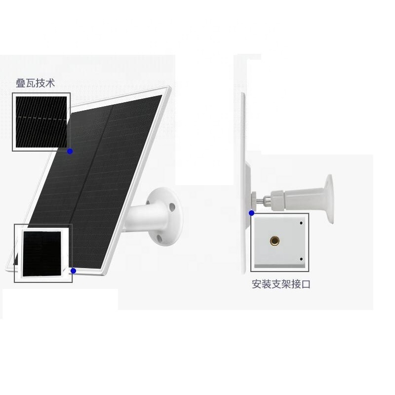 6W5V Solar panel charging panel doorbell surveillance camera low consumption security monitoring Micro USB/TYPE-C