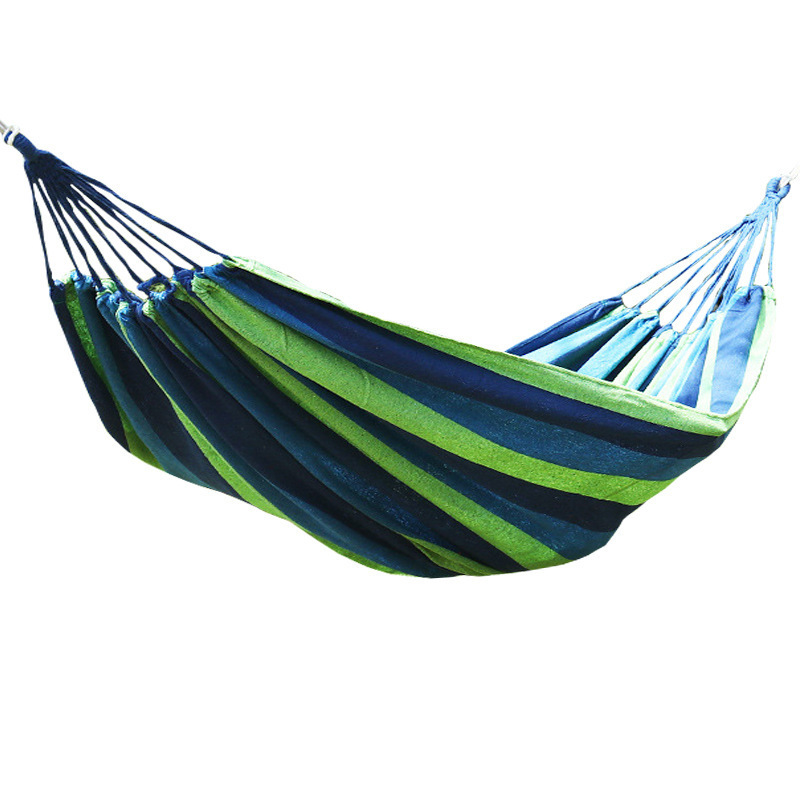 Garden Camping Portable Folding Ultra Light Canvas Hanging Outdoor Indoor Tree Swing Three Person Hammock