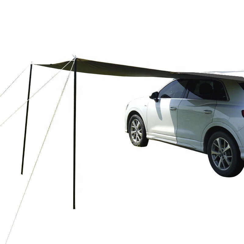 Outdoor Roof Top with Poles 5-6persons Car AwningTents Side Pergola Waterproof Car Sun Shelter Auto Canopy Camper Trailer Tent