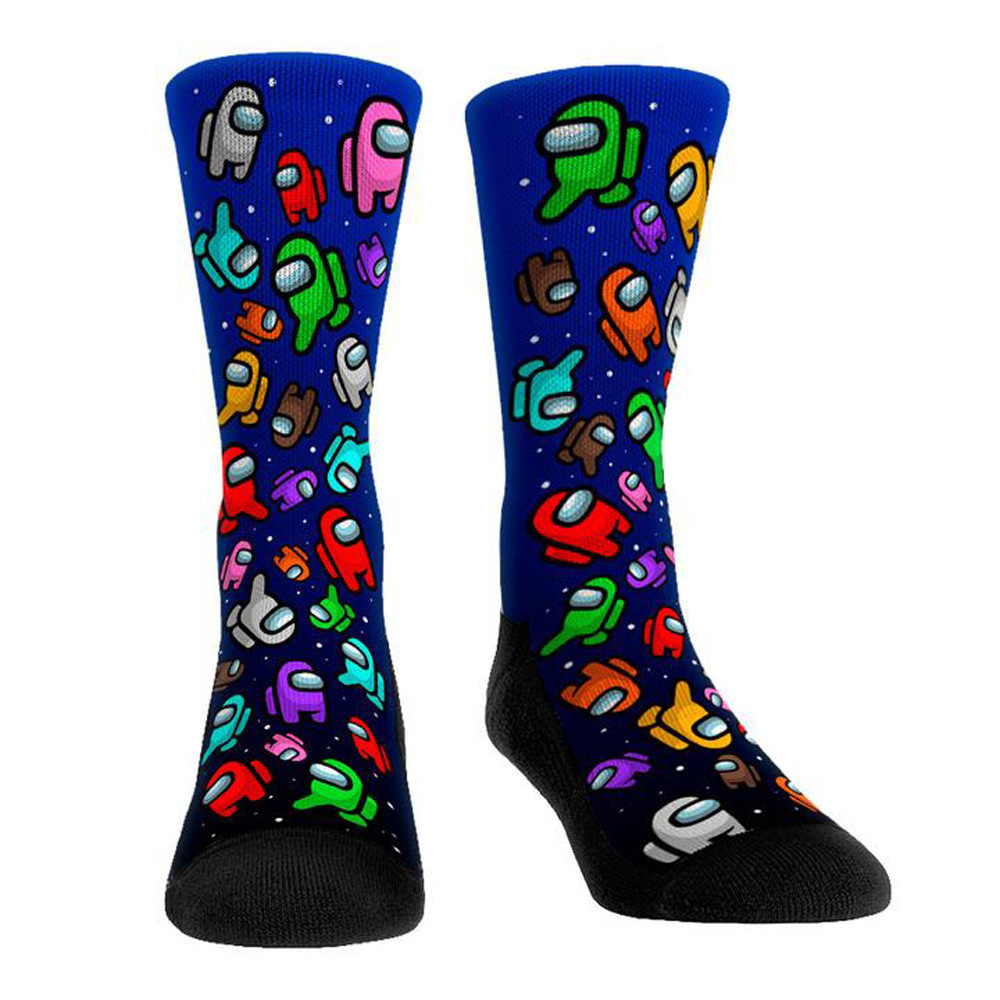 CLF European and American hot sale men's 360 digital printing socks breathable hip-hop funny socks custom happy socks