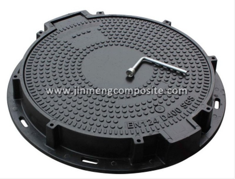 GRP manhole cover in plastic/forged manhole cover