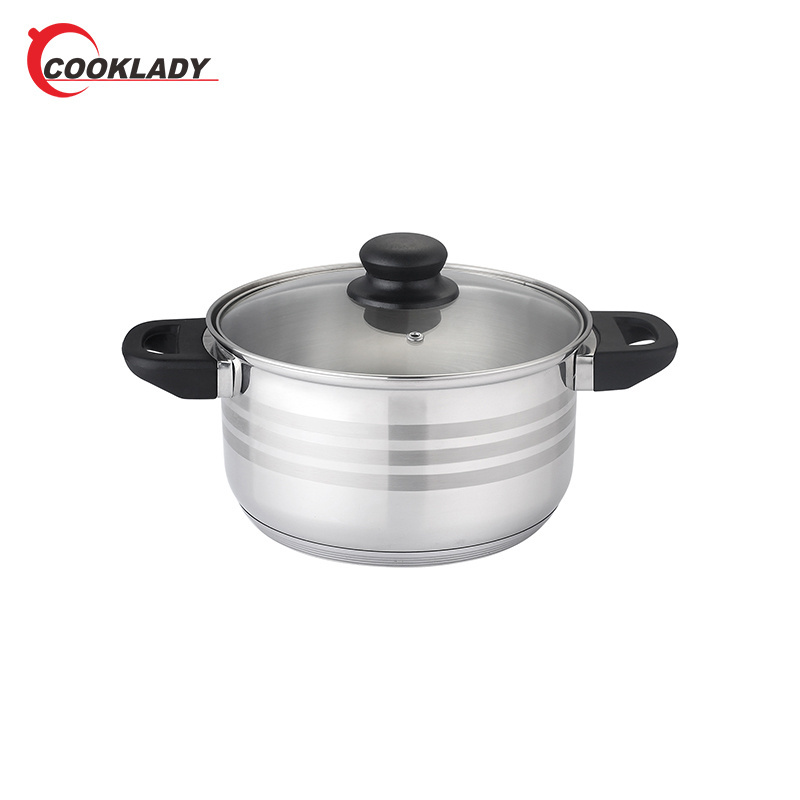 High Quality Housewares Durable Non Stick Pot And Pan Casserole Stainless Steel Cookware Sets