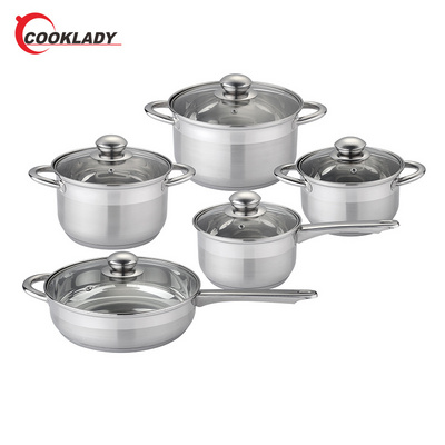 Home Non Stick Cooking Pots Frying Pan Soup Pot Stainless Steel Casserole Cookware Sets