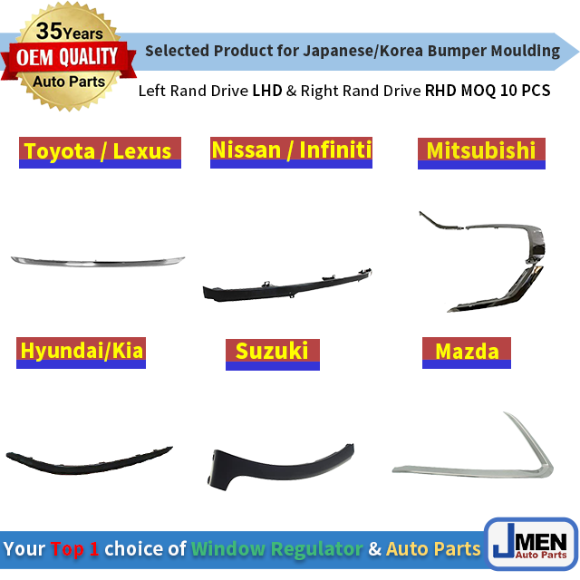 Jmen for MITSUBISHI SPIDER XPANDER Bumper Moulding Strip Trim Lip cover Door Hood car Auto Body Part