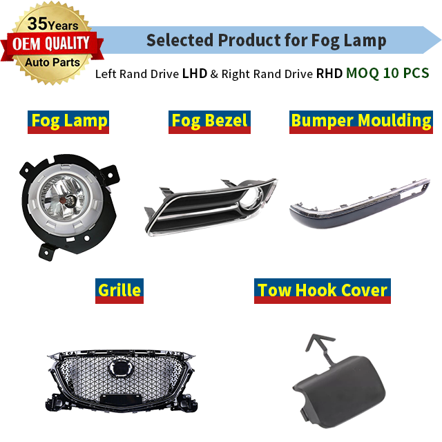 Jmen for ALFA ROMEO MITO SPIDER GIULIETTA Stelvio Fog Light Lamp Bezel cover bulb Led pickup car Taiwan Auto Parts