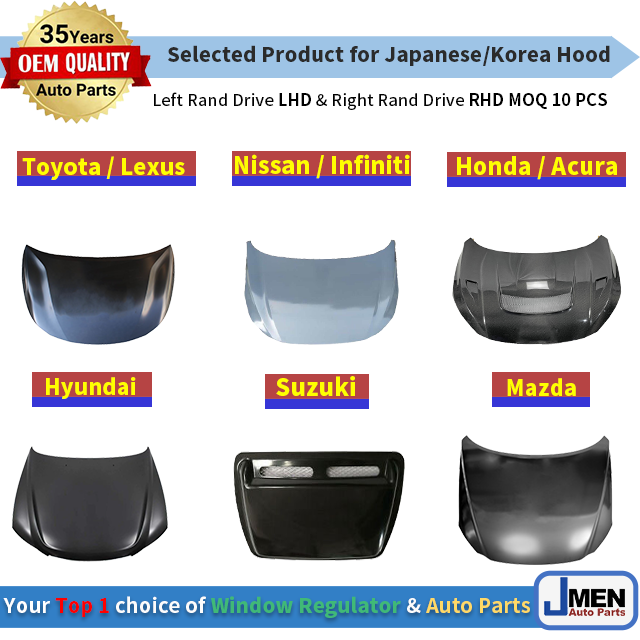 Jmen for MITSUBISHI SPIDER XPANDER Hood Bonnet & Moulding Scoop vent car pickup Auto Body PartS