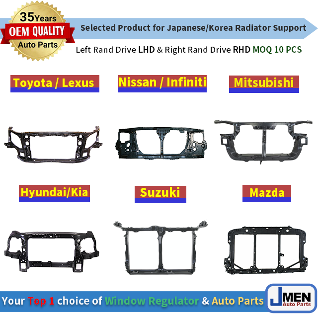 Jmen for Mercedes Benz E CLASS W123 W124 W210 W211 Radiator Support & Reinforcement Bar impact car bumper Body Parts