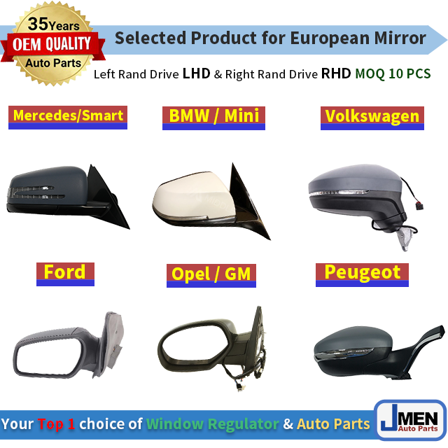 Jmen 963021KA2A 963021KA2B 963011KA2A for Nissan Juke(F15X) Mirror & rear Glass side view car Door Auto Body Spare Parts