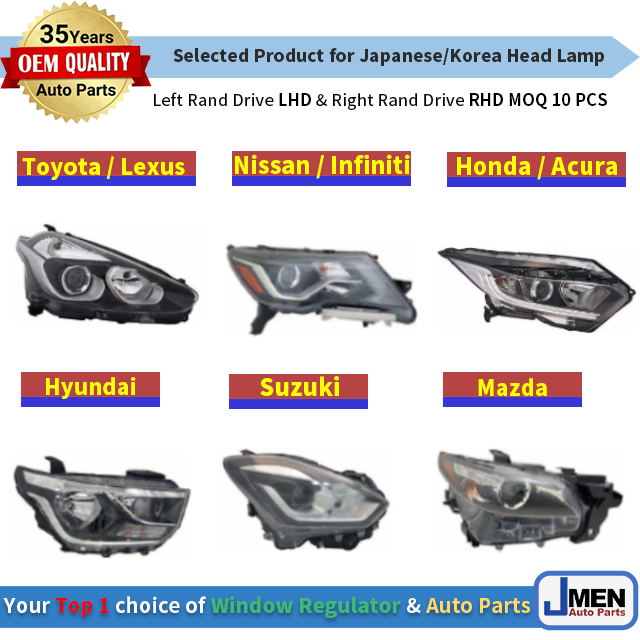 Jmen for HYUNDAI ACCENT  HeadLamp HeadLight Led Bulb Head Light Lamp car Taiwan Auto Body Spare Parts