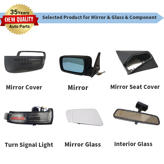 Jmen Taiwan Car Mirror & rear Glass side view Pickup Van Commercial Classic 4x4 Auto Body Automotive motor Spare Parts