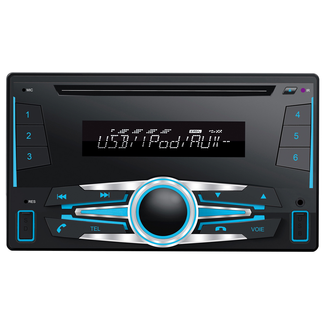 Wholesale Car Stereo Audio Player LCD Display Support USB/SD/TF Aux-in BT Double Din Car MP3 Player