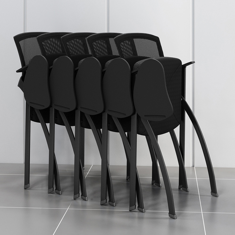 Conference room folding chair stackable nesting training office chair