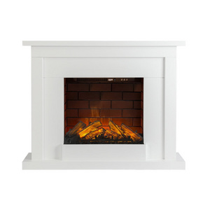 Baroque Style 240V Home Office Decoration Overheating Protection Safety Mdf Material Electric Heating Electric Fireplace