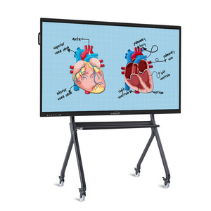 LCD touch screen education conference computer 4K display 65/75/86/98 inches white board digital interactive whiteboard