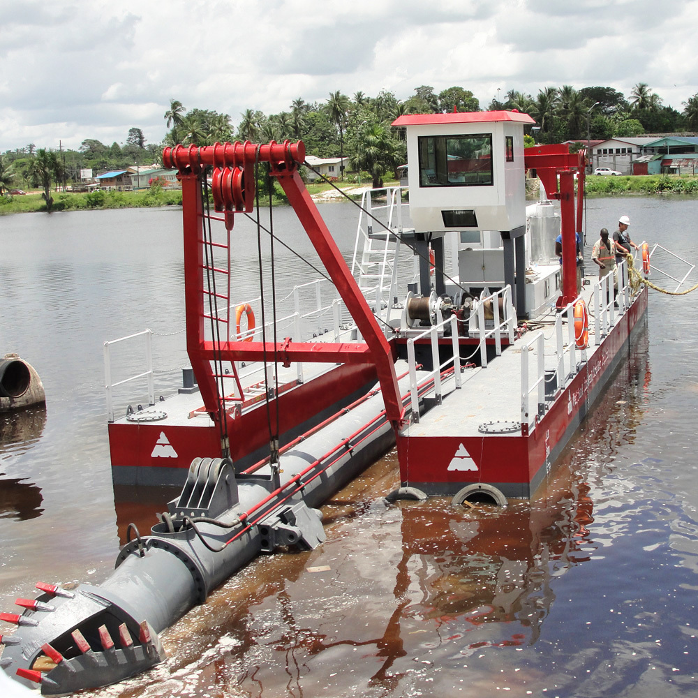 1200m3 small cutter dredger machine for shallow river dredging work