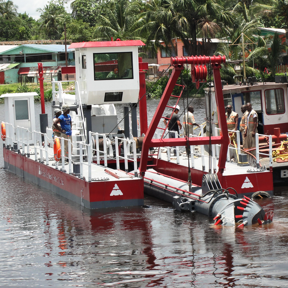 1200m3 small cutter dredger machine for shallow river dredging work