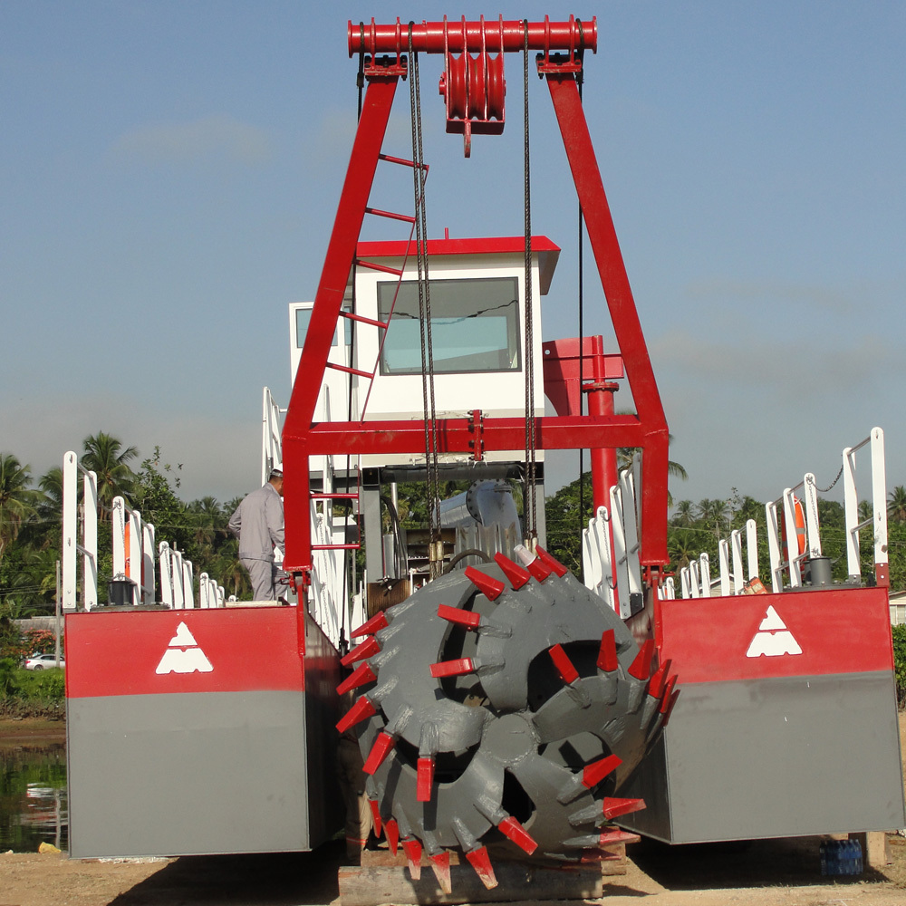 1200m3 small cutter dredger machine for shallow river dredging work